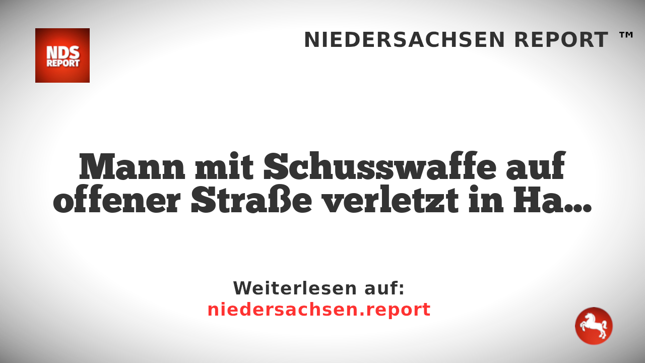 Mann mit Schusswaffe auf offener Straße verletzt in Hannover