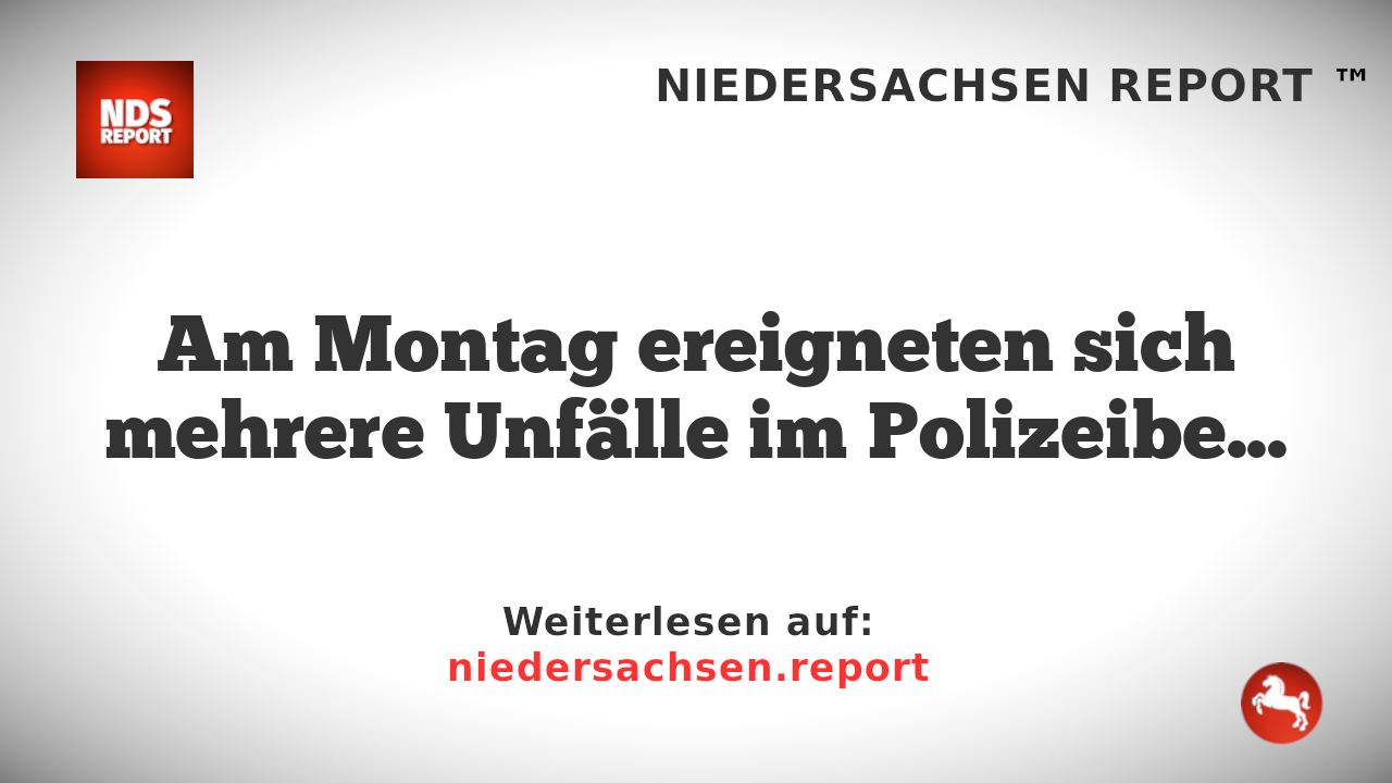 Polizeibereich Verden/Osterholz: Aktuelle Ereignisse und Unfälle