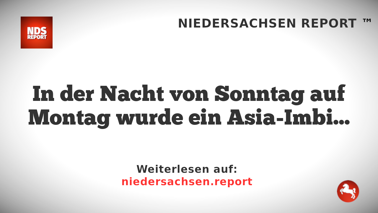 Raubüberfall auf Asia-Imbiss in Groß Klein