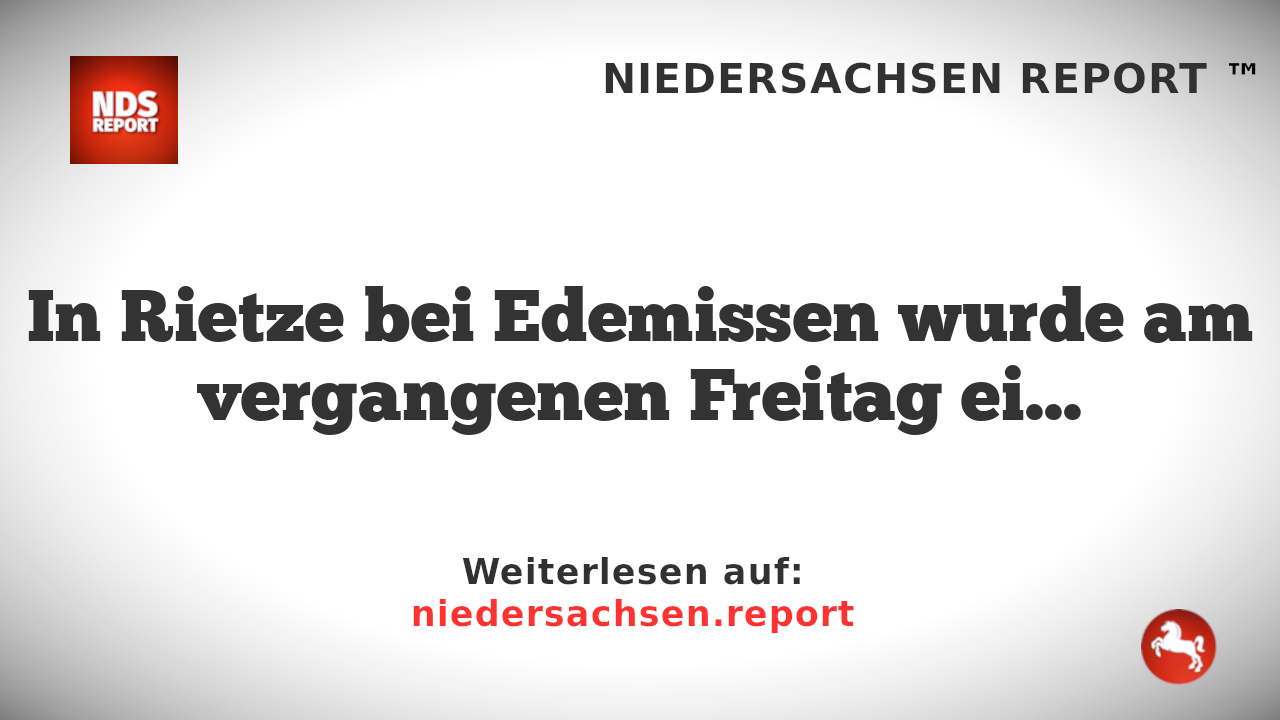 Tote in Rietze – Polizei ermittelt wegen Gewalttat